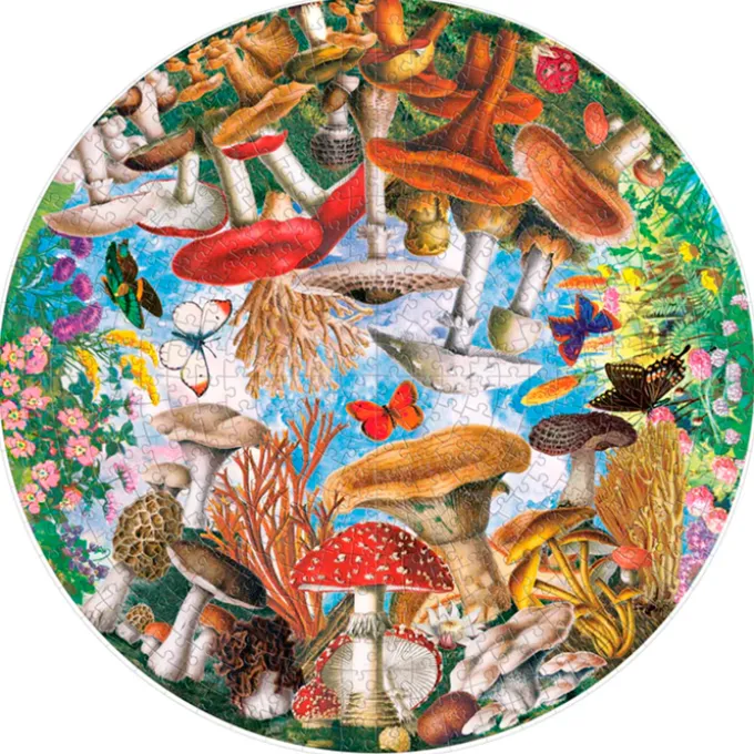 Rundes Puzzle, 500 Teile - Mushrooms