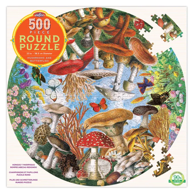 Rundes Puzzle, 500 Teile - Mushrooms