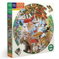 Rundes Puzzle, 500 Teile - Mushrooms