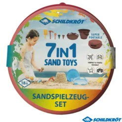 Sandspiel - Eimerset mit 7 Teilen - Rot