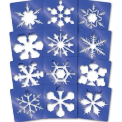 Schablonen - Schneeflocken, 12 Stk.