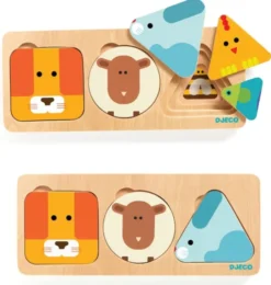 Schichtpuzzle – AnimaBasic, geometrische Tiere