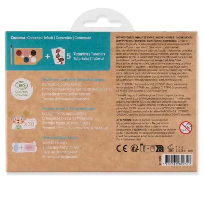 Schminkpalette 6 Farben - Regenbogen
