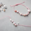 Schmuck Bastelset - Achatperlen, pink & co.