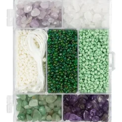 Schmuck Bastelset - Kristalle, lila/grün/weiß