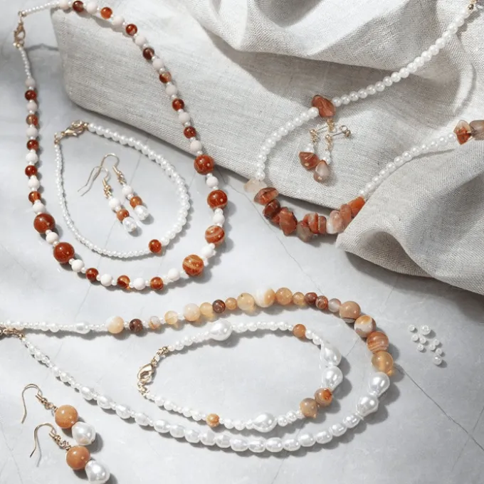 Schmuck Bastelset - Kristalle, Brauntöne