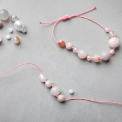 Schmuckset – Halskette & Armband, Natur-Achat