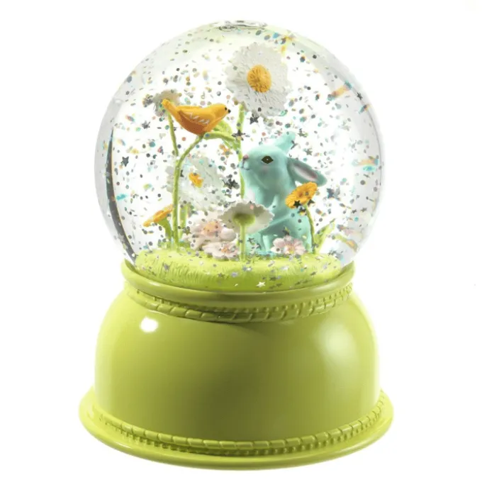 Schneekugel mit Licht - Hase