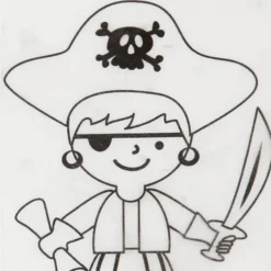 Schrumpffolie "Piraten", 4 Bögen