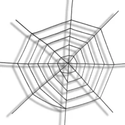 Schwarzes Spinnennetz Ø150 cm