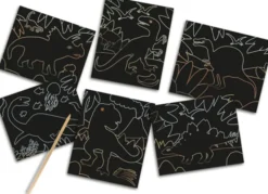 Scratch Art Kratzkunst - Glow in the dark Dinosaur