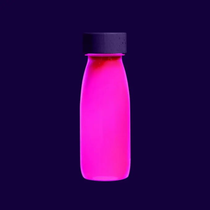 Sensorikflasche - Glitzer, glow-pink