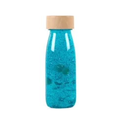 Sensorikflasche - Glitzer, türkis