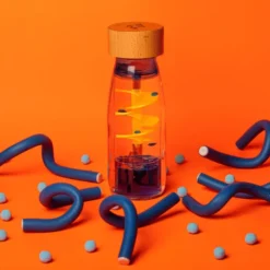 Sensorikflasche - Spirale blau