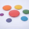 Sensoriksteine aus Holz - Regenbogen, 7 Stk.