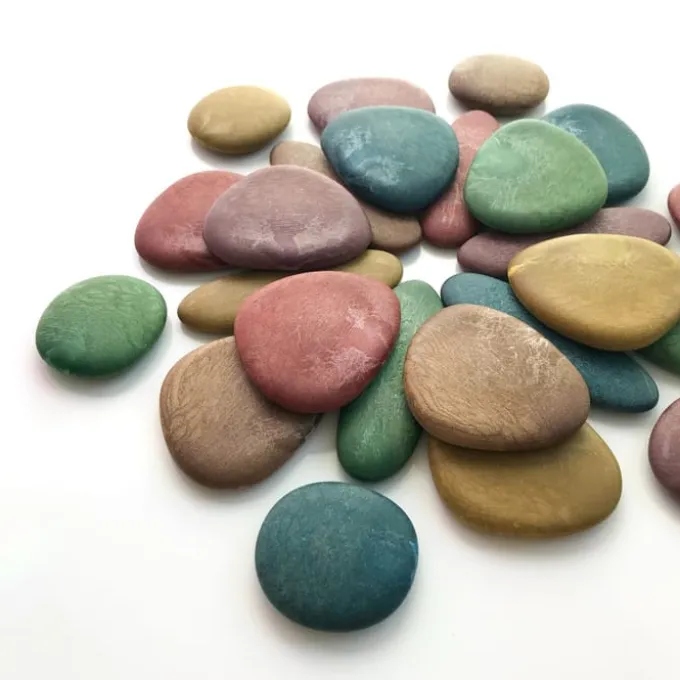 Sensoriksteine Spielset mit Karten - 36 Stk.