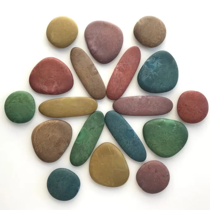Sensoriksteine Spielset mit Karten - 36 Stk.