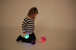 Sensorische Bälle mit LED-Licht, 4 Stk.