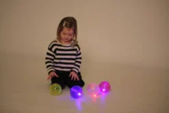 Sensorische Bälle mit LED-Licht, 4 Stk.