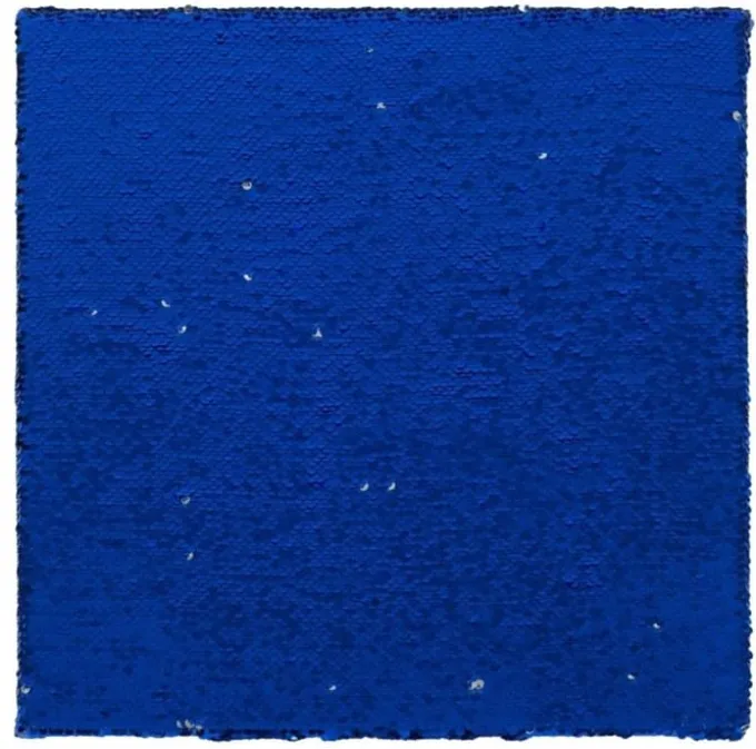 Sensorische Paillettentafel - blau/silber