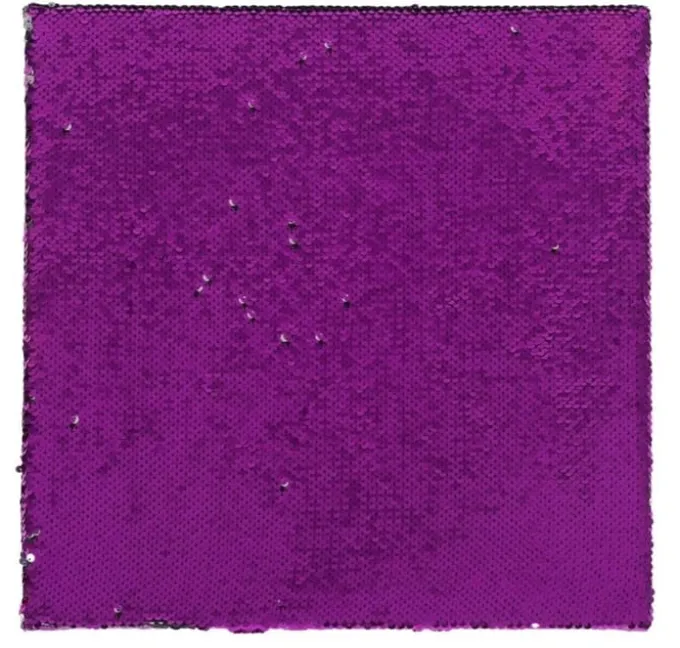 Sensorische Paillettentafel - lila/silber