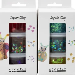 Sequin Clay 6 x 60 gr. – Basisfarben