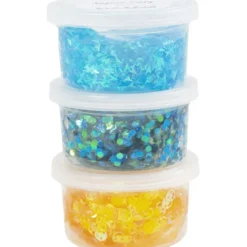 Sequin Clay 3 x 60 gr. – Blau & Gelb