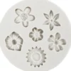 Silikonformen - Blümchen, 6 Motive