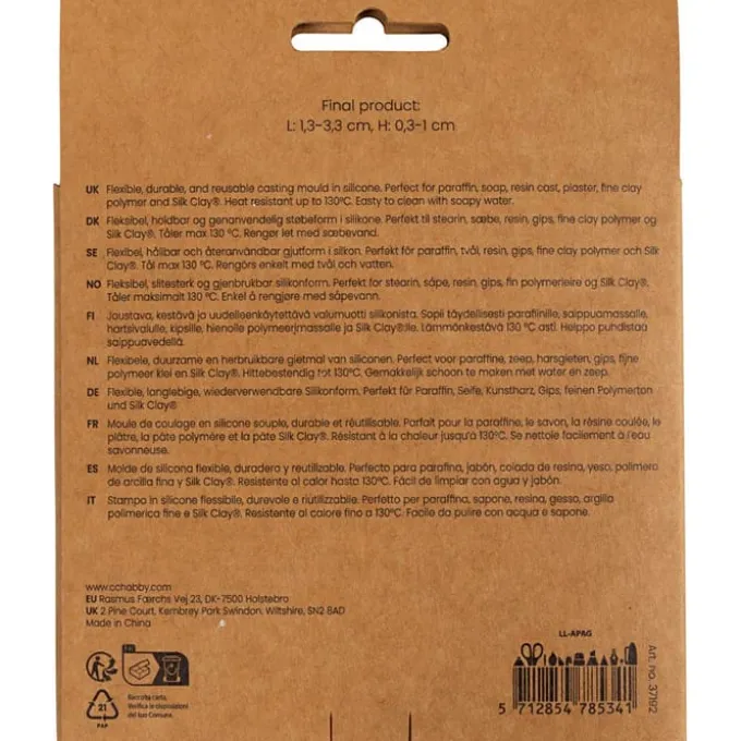 Silikonformen - Meeresweichtiere, 11 Stk.