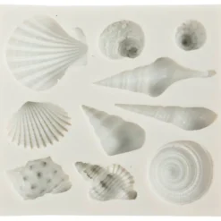Silikonformen - Muschelmix, 10 Motive