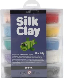Silk Clay - Grundfarben, 10 x 40 g