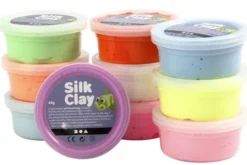 Silk Clay - Neonfarben, 10 x 40 g