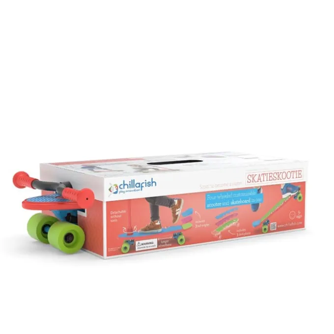 Skatieskootie 2-in-1, rot