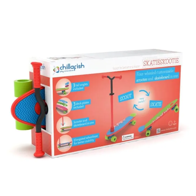 Skatieskootie 2-in-1, rot