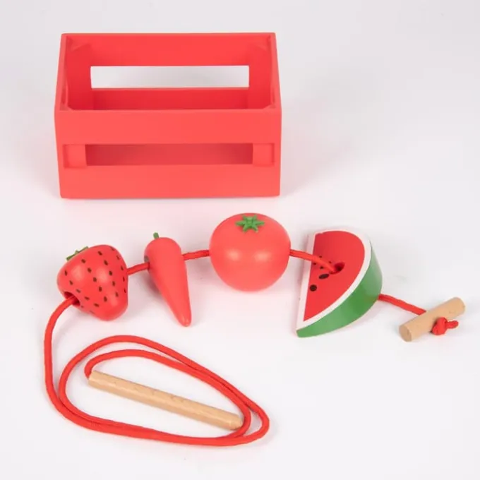 Sortier die Kisten nach Farben - Gemüse und Obst