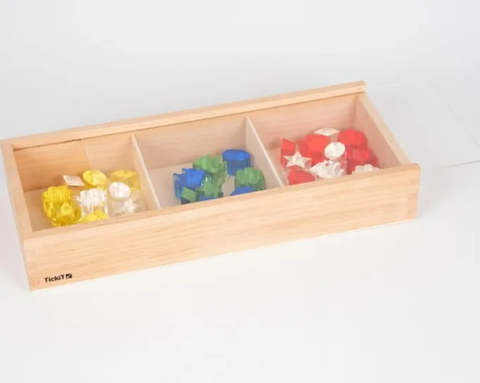 Sortierkasten 3er Set, m. Deckel