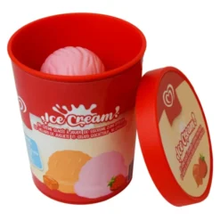 Spiel-Eis - Kugeleis, Erdbeere & Karamell