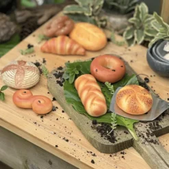 Spielessen aus Stein – Brot & Gebäck, 8 Stk.