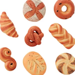 Spielessen aus Stein – Brot & Gebäck, 8 Stk.