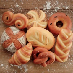 Spielessen aus Stein – Brot & Gebäck, 8 Stk.