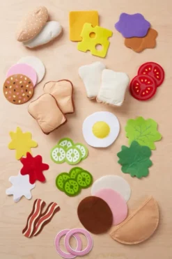Spielessen - Sandwich aus Filz - 33 Teile