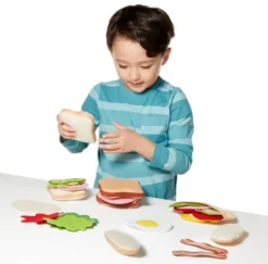 Spielessen - Sandwich aus Filz - 33 Teile