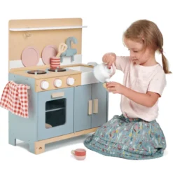 Spielküche aus Holz, 16 Teile