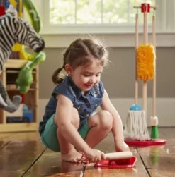 Spielküche Zubehör - Schaufel und Besen Set