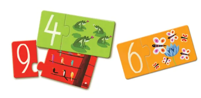 Spiel- und Lernpuzzle – Ich lerne die Zahlen 1-10