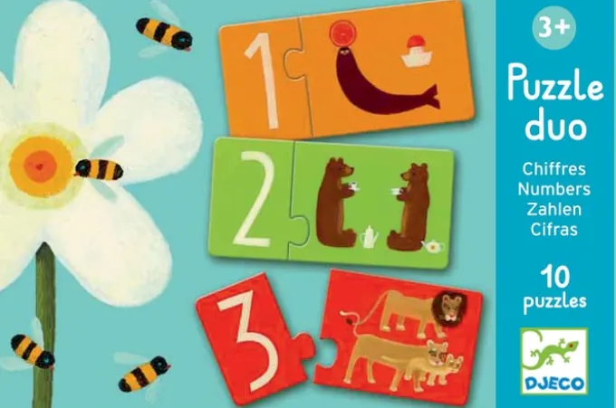Spiel- und Lernpuzzle – Ich lerne die Zahlen 1-10