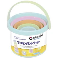 Stapelbecher – Pastell, 5 Stk.