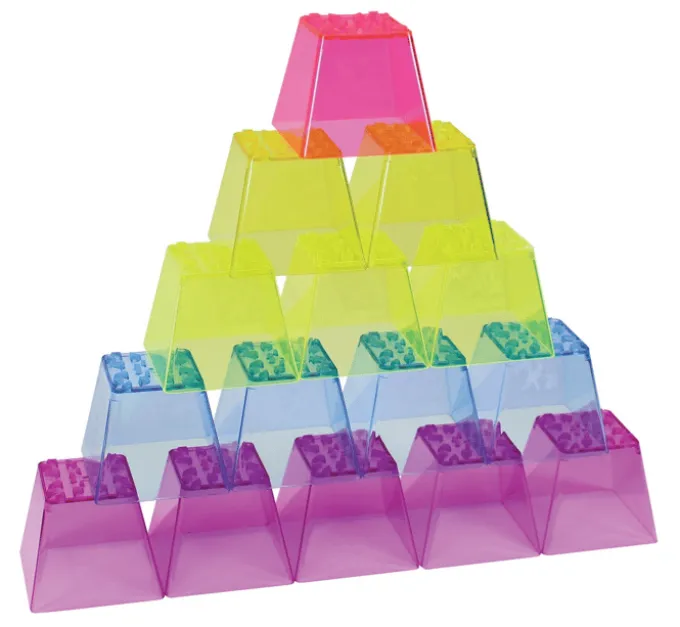 Stapelklötze - transparent, 50 Stk.