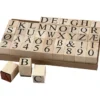 Stempelset - Zahlen und Buchstaben, 45 Stk.