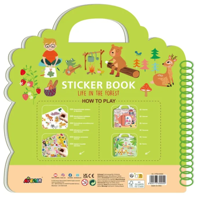 Stickerbuch - Das Leben im Wald